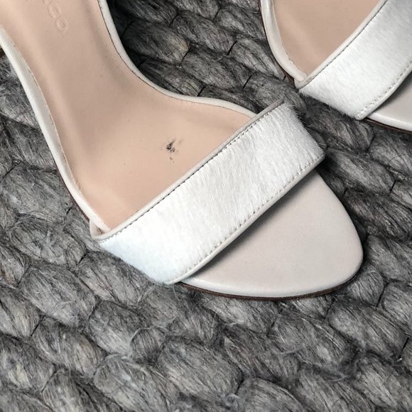 Club Monaco Vero Cuoio Pony Hair AnkleStrap S - Picture 4 of 6